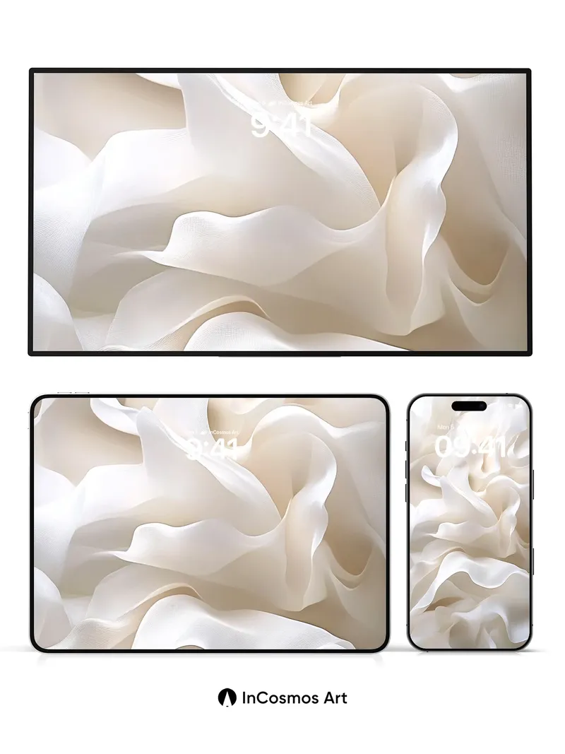 Luminous Silk Wallpaper with Breathable Light