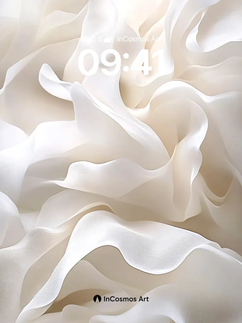 Luminous Silk Wallpaper with Breathable Light