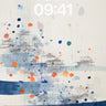 Serene Rainfall on Pagodas Wallpaper wallpaper for iPhone, iPad & Mac