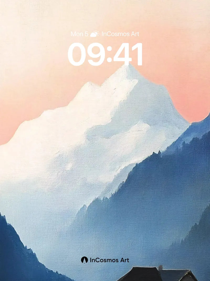 Serenity Peaks Wallpaper with Alpine Solitude wallpaper for iPhone, iPad & Mac