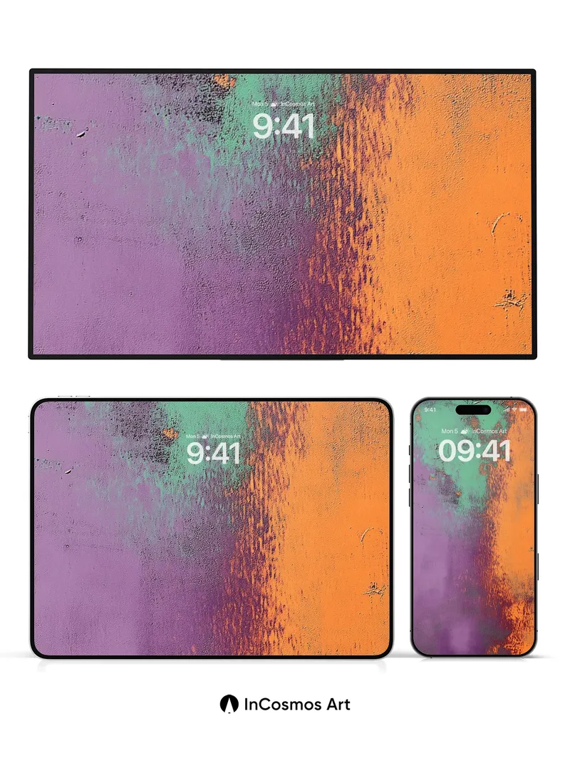 Rustic Mirage Wallpaper with Weathered Hues