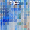 Soft Grid Mosaic Wallpaper in Ocean Haze wallpaper for iPhone, iPad & Mac