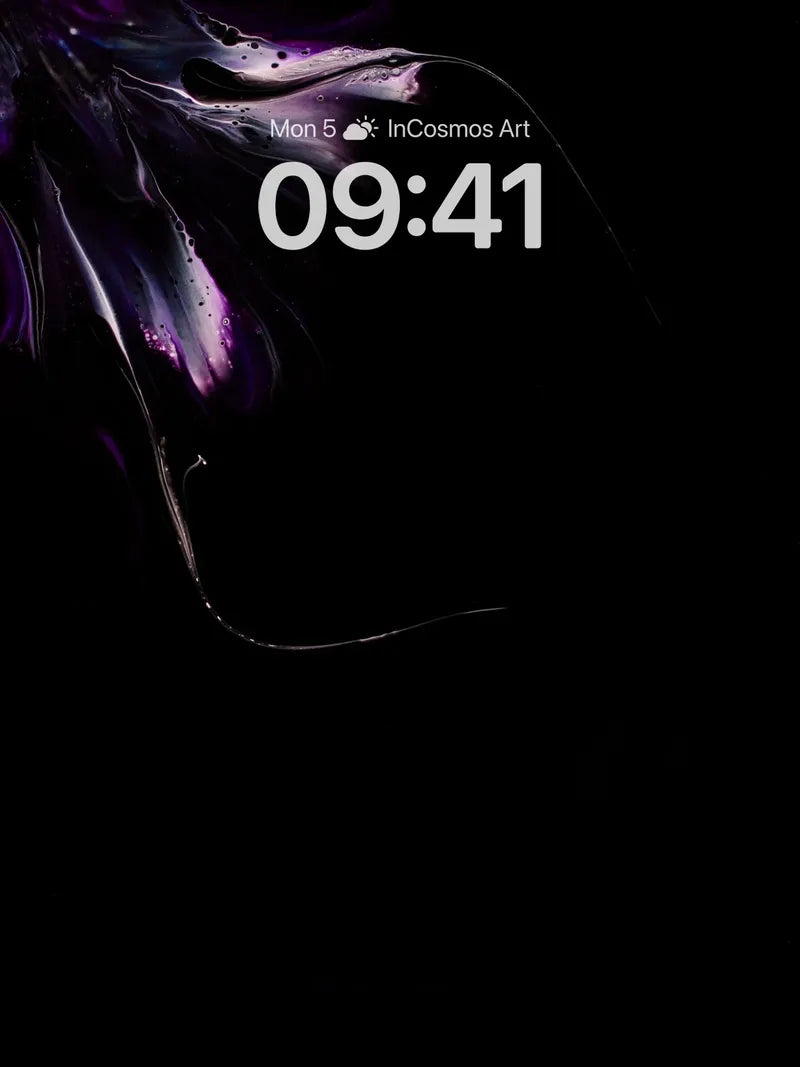 Nocturnal Veil Wallpaper with Liquid Shadows