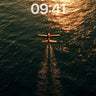Golden Hour Seaplane Wallpaper with Sunlit Trails wallpaper for iPhone, iPad & Mac