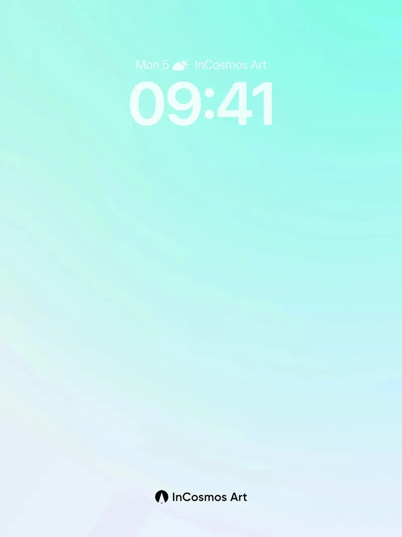 Serene Gradient Wallpaper with Ethereal Hues