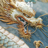 Golden Dragon Embroidery Wallpaper with Pearl Accents wallpaper for iPhone, iPad & Mac