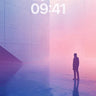 Fogbound Solitude Wallpaper with Neon Echoes wallpaper for iPhone, iPad & Mac