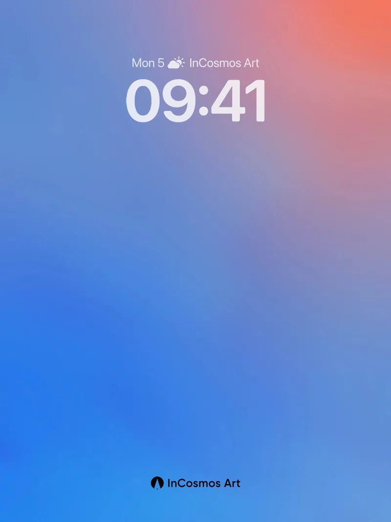 Serene Gradient Wallpaper with Ethereal Hues