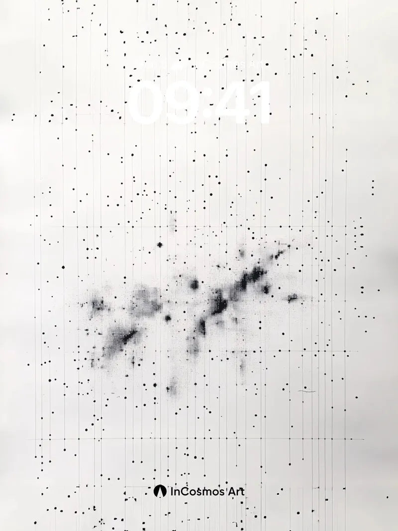 Static Whisper Wallpaper with Faint Grid Lines