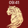 Regal Stillness Wallpaper with Golden Tiger Silhouette wallpaper for iPhone, iPad & Mac