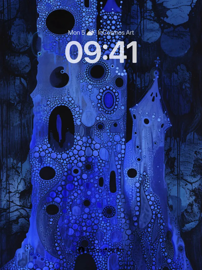 Luminous Abyss Wallpaper with Bioluminescent Towers