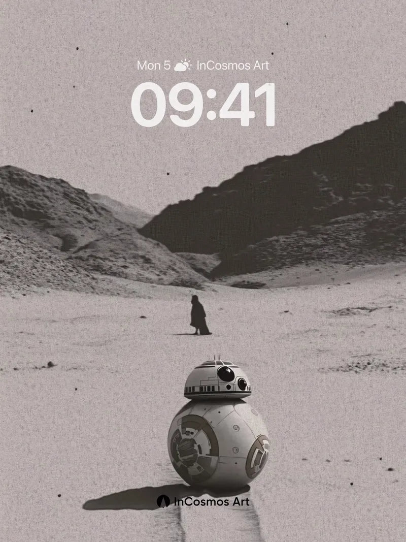 Desert Echo Wallpaper with Droid Trail