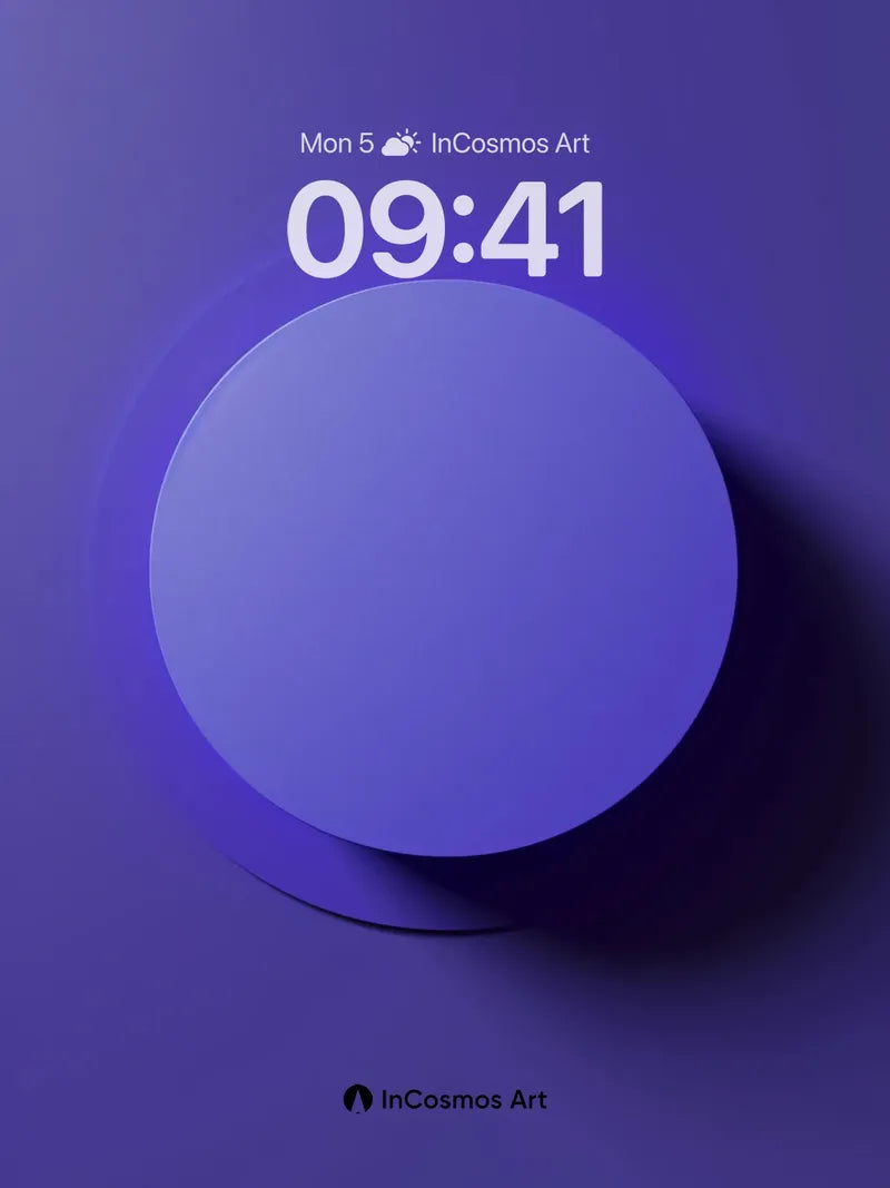 Calm Circle Wallpaper with Soft Shadow Depth