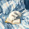 Serene Whisker Wallpaper with Book-Bound Dreams wallpaper for iPhone, iPad & Mac