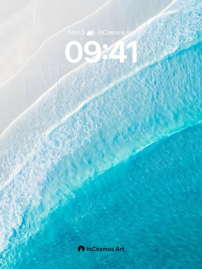 Serene Shoreline Wallpaper with Whispering Waves