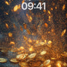 Golden Rain Wallpaper with Floating Coins wallpaper for iPhone, iPad & Mac