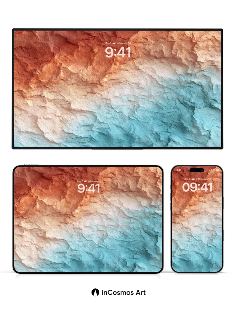 Crimson Tides Wallpaper with Ethereal Depth