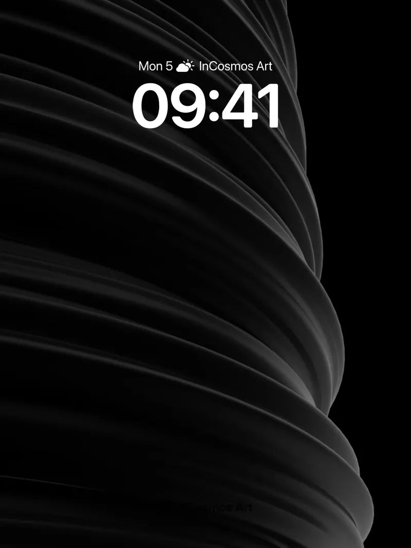 Shadow Spiral Wallpaper with Breathless Depth