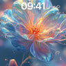Luminous Petal Wallpaper with Ethereal Light Trails wallpaper for iPhone, iPad & Mac