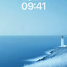 Calm Horizon Wallpaper with Frosted Cliff Edge wallpaper for iPhone, iPad & Mac
