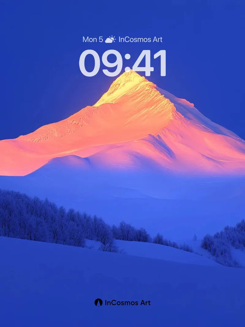 Crimson Apex Wallpaper with Frozen Silence