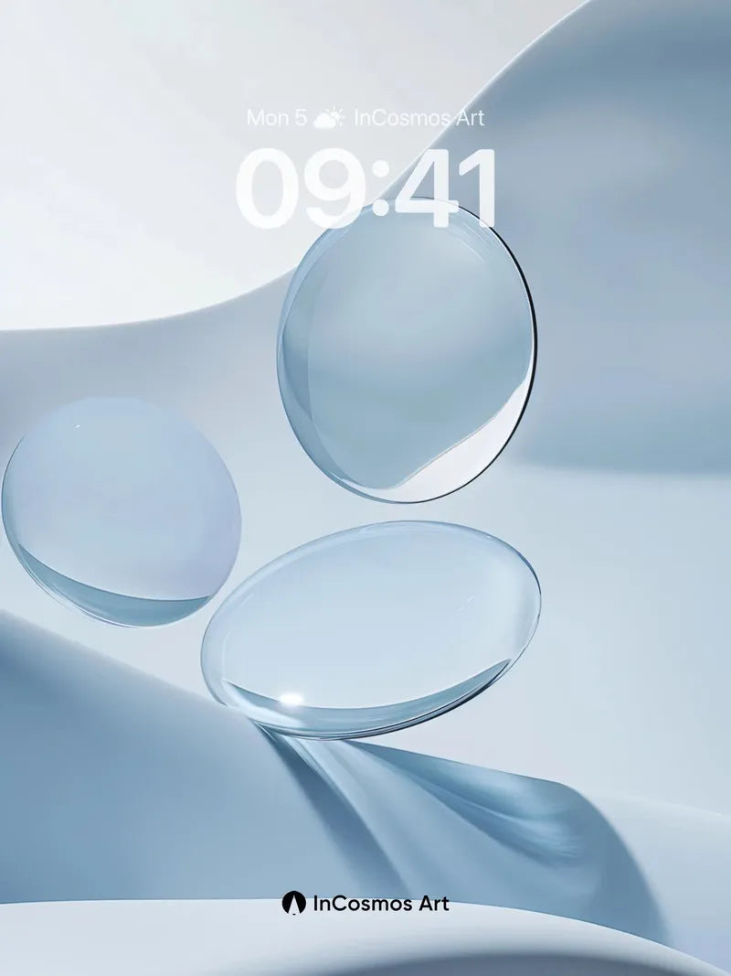 Serenity Sphere Wallpaper with Floating Glass