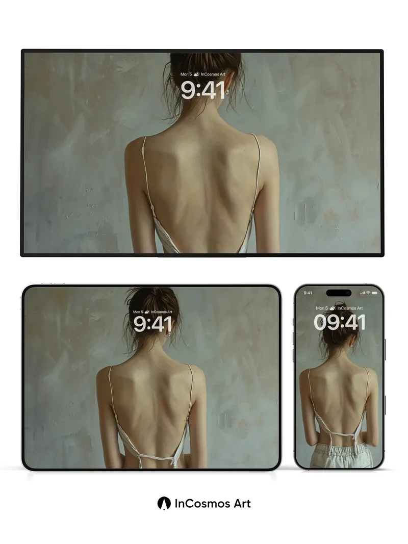 Naked Light Wallpaper with Tied Threads