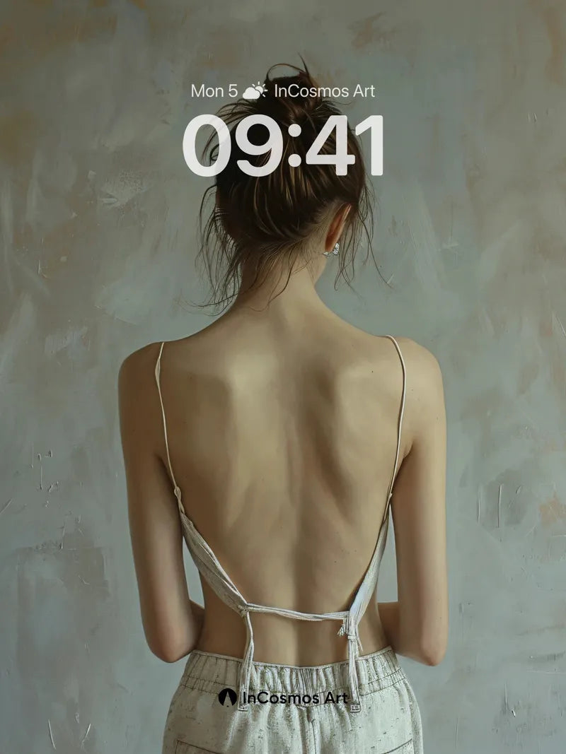 Naked Light Wallpaper with Tied Threads