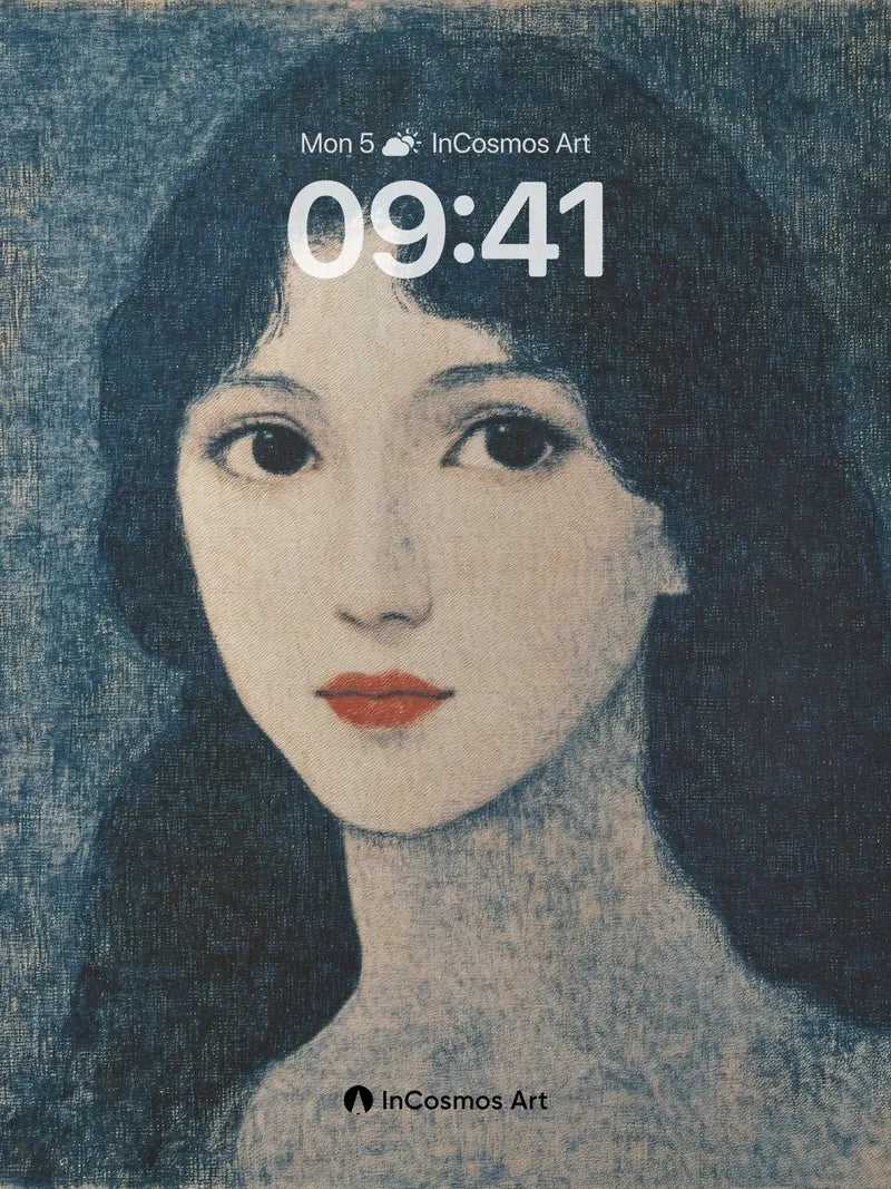 Muted Reverie Wallpaper with Textured Gaze wallpaper for iPhone, iPad & Mac