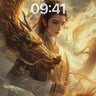 Golden Serpent Embrace Wallpaper with Celestial Light wallpaper for iPhone, iPad & Mac