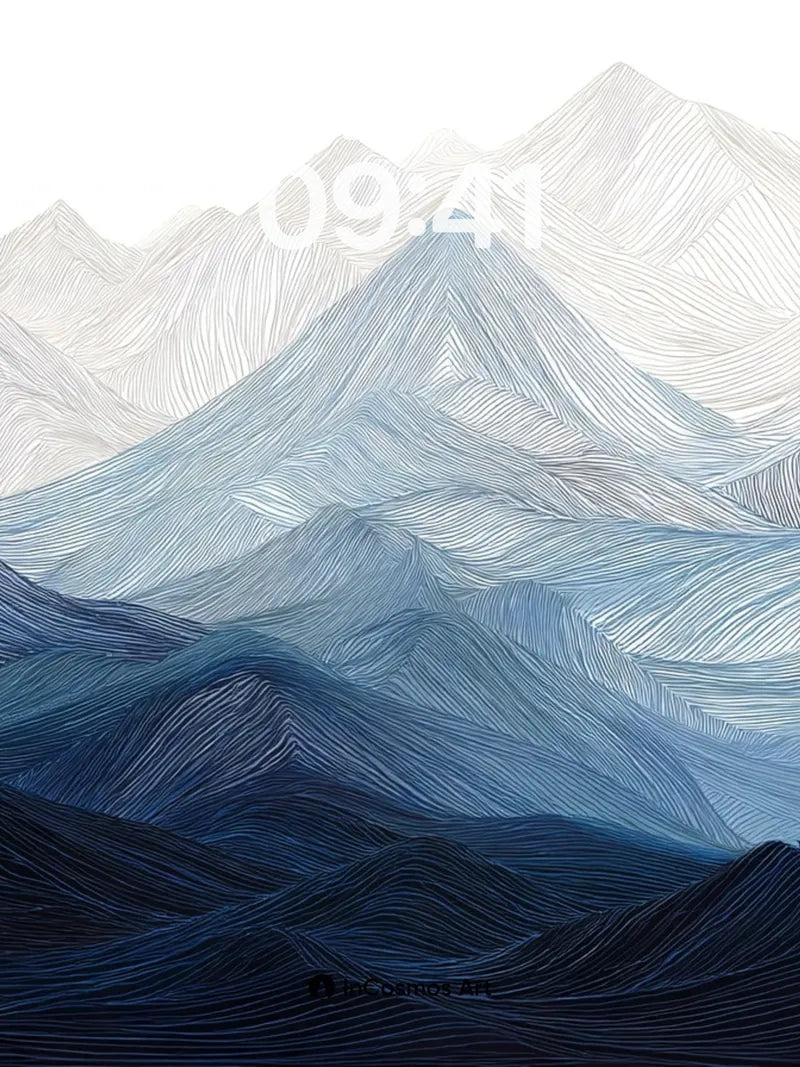 Serenity Peaks Wallpaper with Whispering Shadows