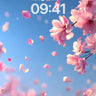 Sakura Drift Wallpaper with Floating Petals wallpaper for iPhone, iPad & Mac