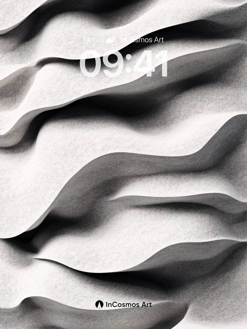 Sculpted Shadow Wallpaper with Sandstone Flow