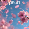 Serenity Bloom Wallpaper with Floating Petals wallpaper for iPhone, iPad & Mac