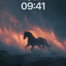 Emberstride Wallpaper with Fiery Sky wallpaper for iPhone, iPad & Mac
