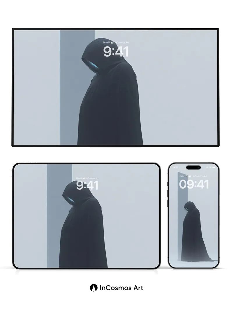 Mysterious Silhouette Wallpaper with Monolith Echo