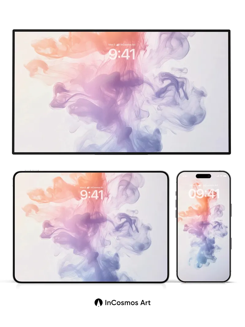 Surreal Smoke Wallpaper with Floating Hues