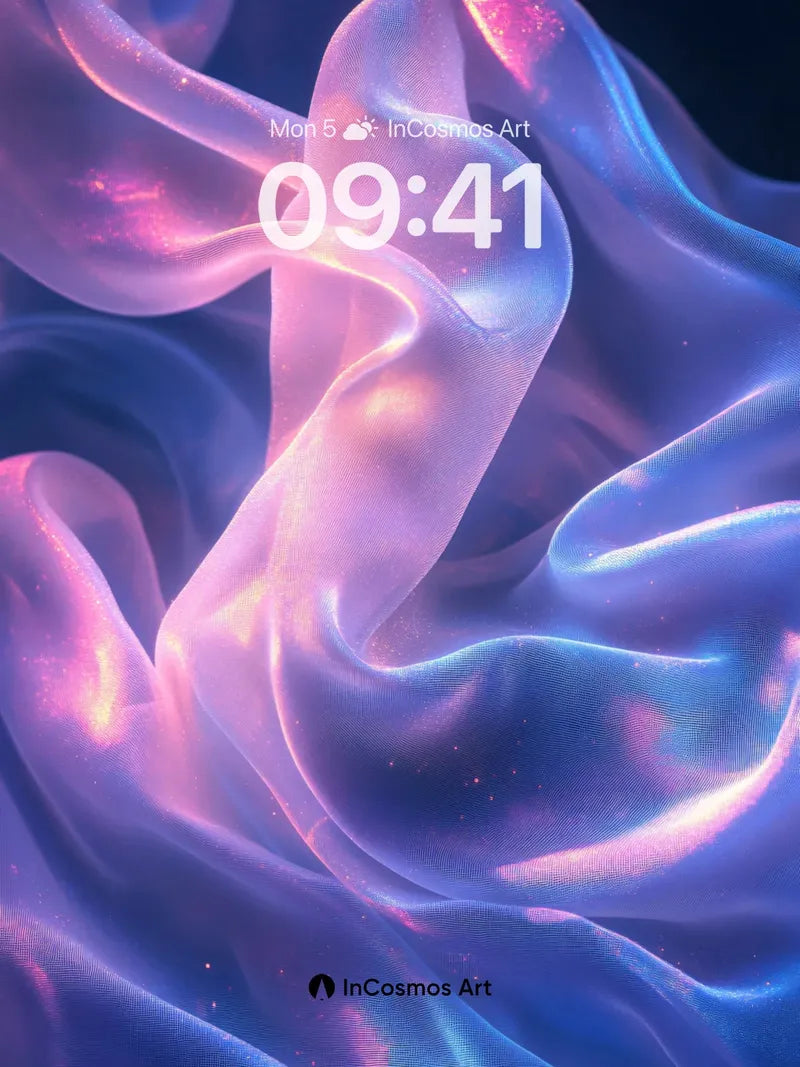 Luminous Veil Wallpaper with Ethereal Glow