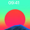 Gradient Sunset Mountain Wallpaper wallpaper for iPhone, iPad & Mac
