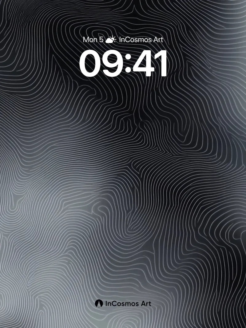 Silent Contour Wallpaper with Ghost Lines
