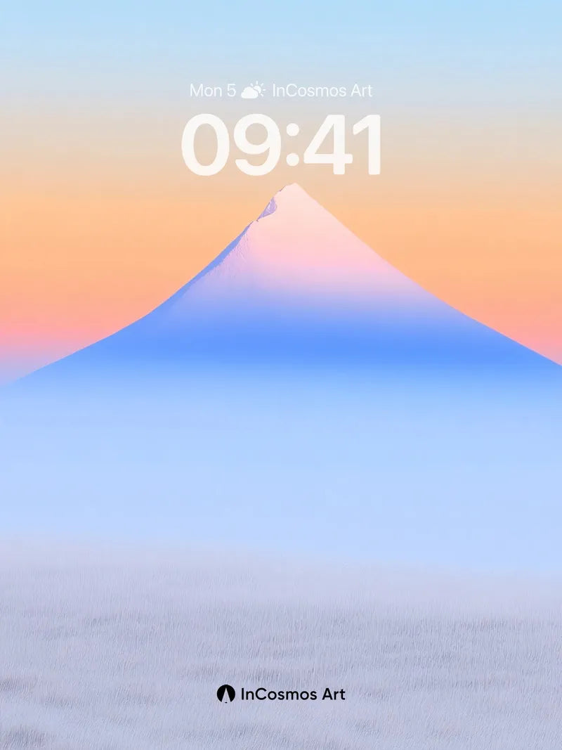 Serenity Peak Wallpaper with Gradient Haze
