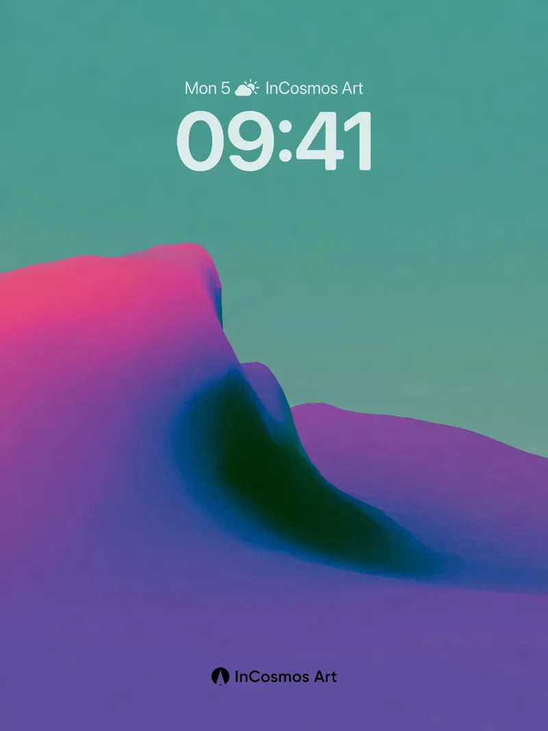 Luminous Dune Wallpaper with Ethereal Gradient
