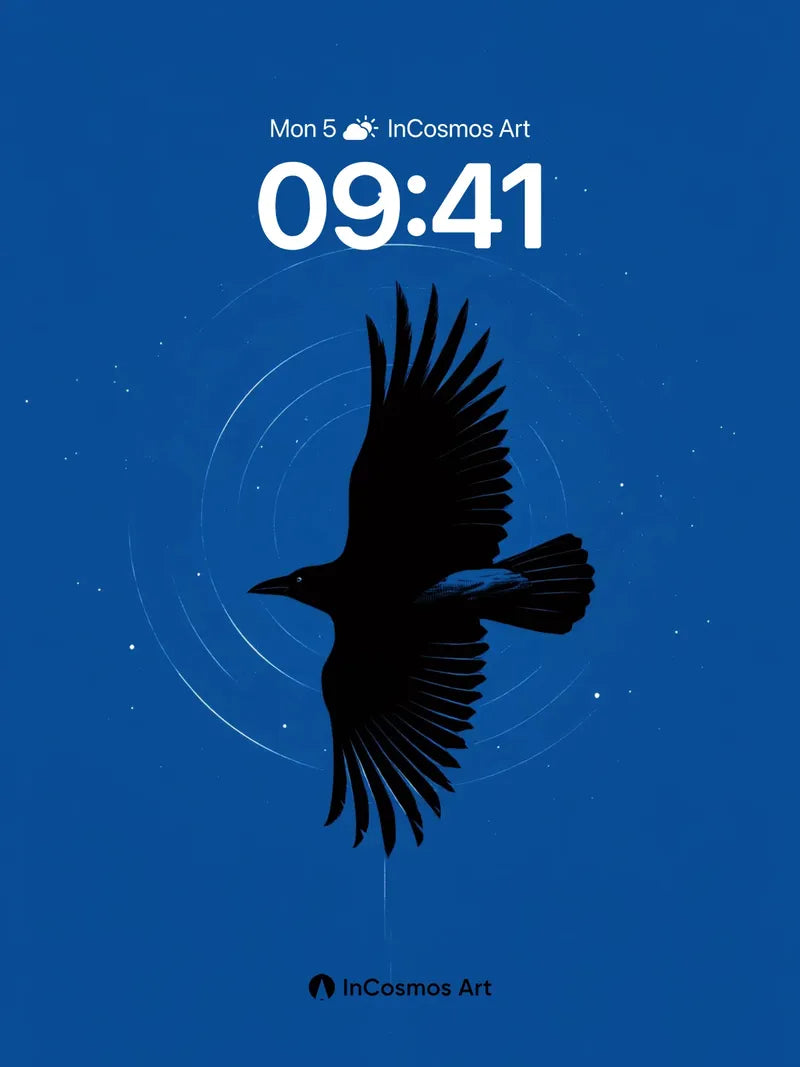 Nightwing Silence Wallpaper with Celestial Trails