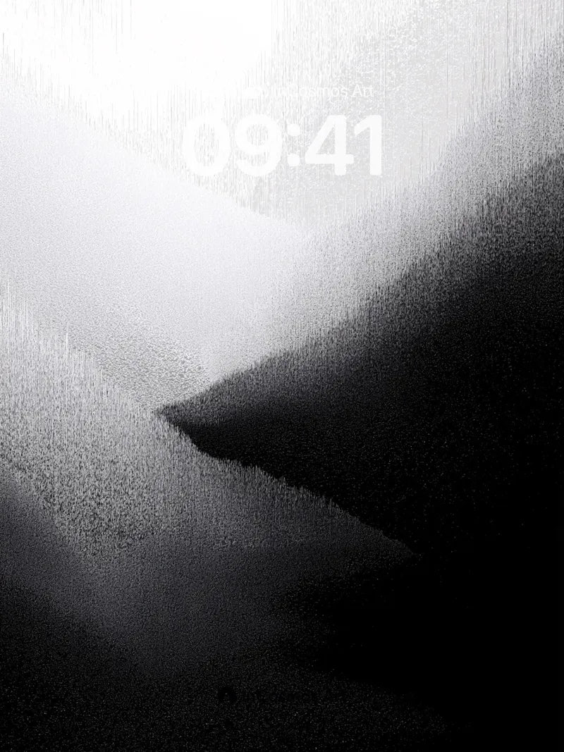 Shadowed Peak Wallpaper with Ethereal Light