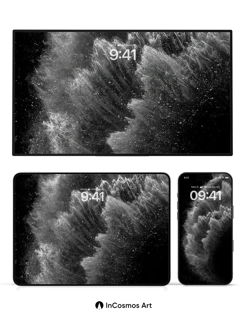 Cosmic Dust Wallpaper with Ethereal Flow