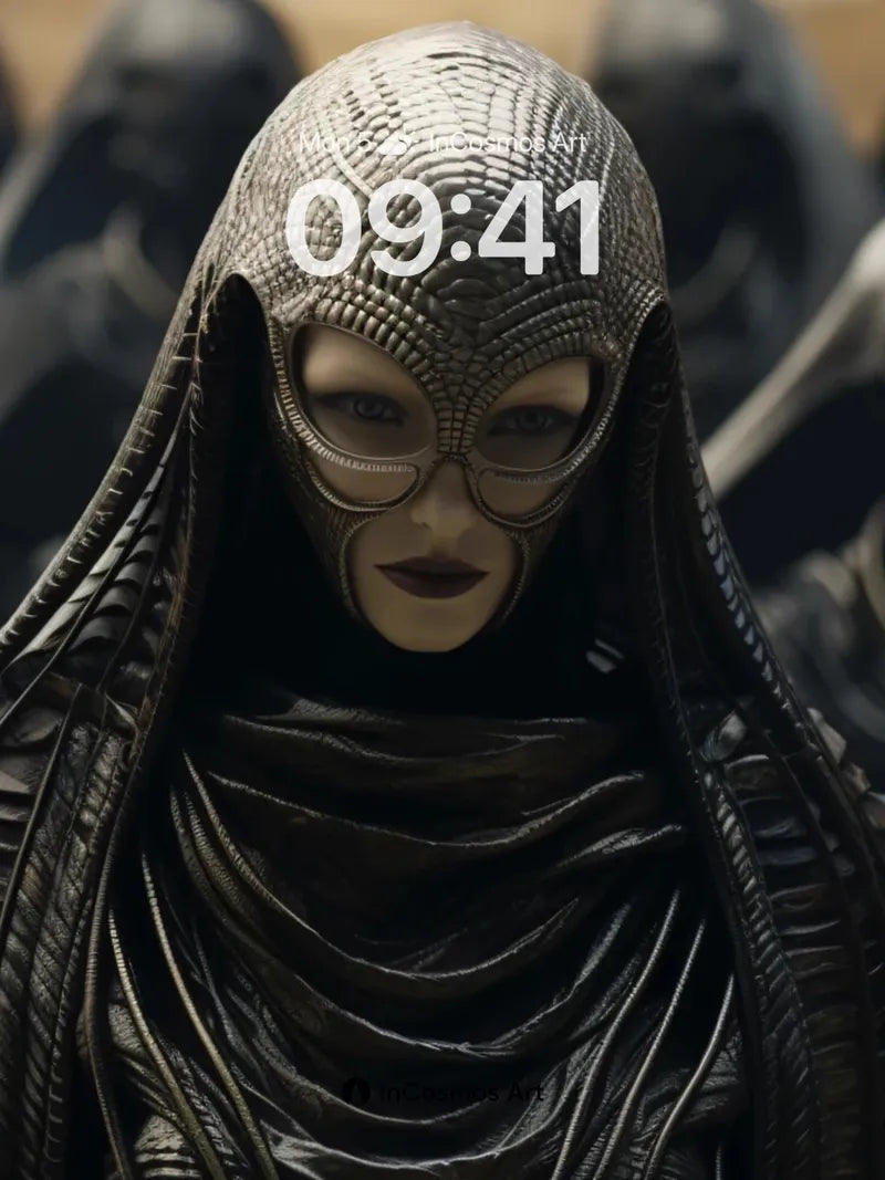 Silent Dominion Wallpaper with Textured Masks