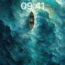 Whirlpool Solitude Wallpaper with Van Gogh Swirls wallpaper for iPhone, iPad & Mac