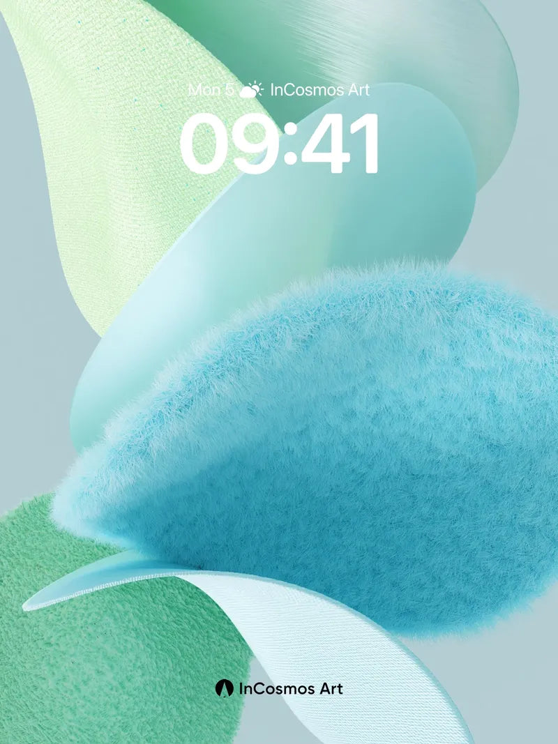 Serenity Bloom Wallpaper with Fuzzy Petals