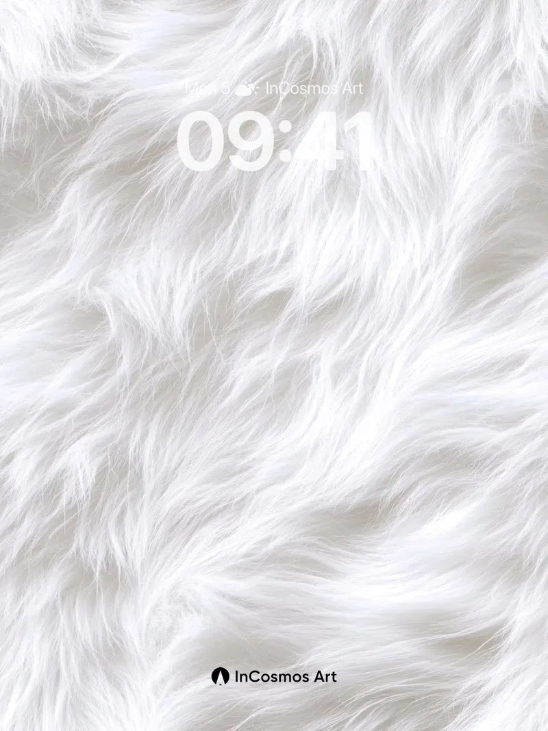 Silken Frost Wallpaper with Whispering Fluff