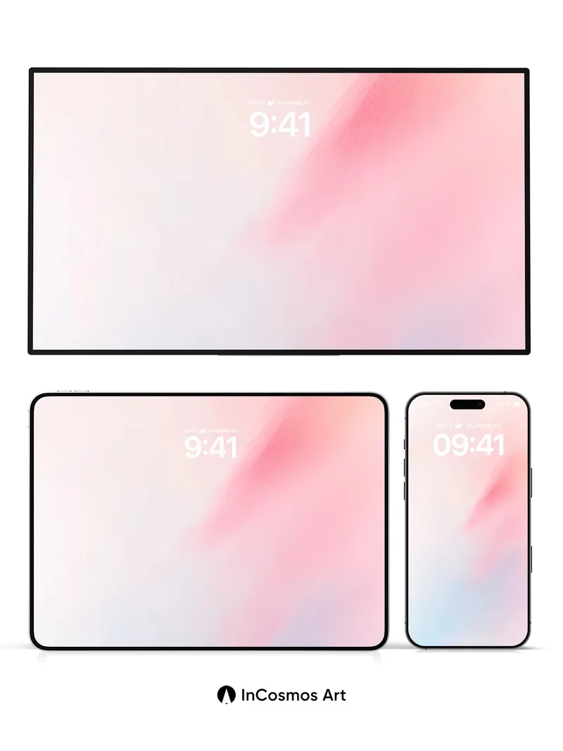 Soft Hush Gradient Wallpaper with Ethereal Light